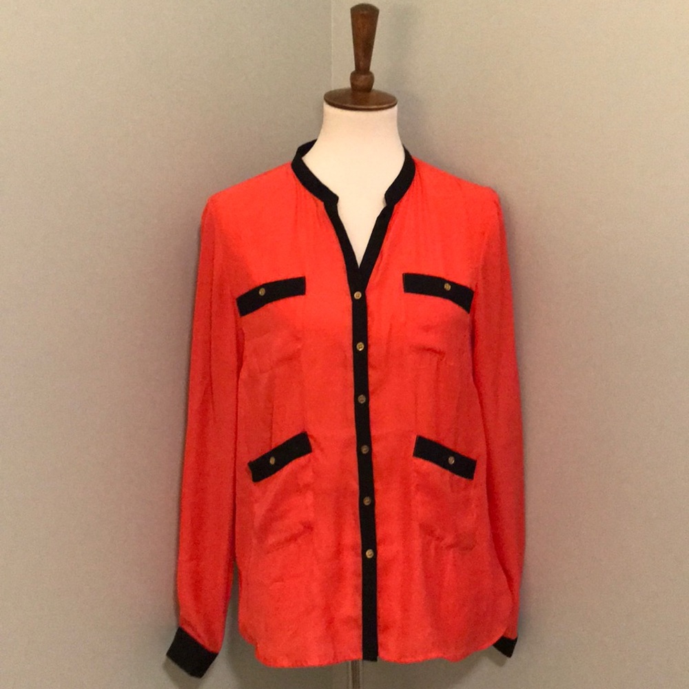 Aqua Brand Coral Blouse